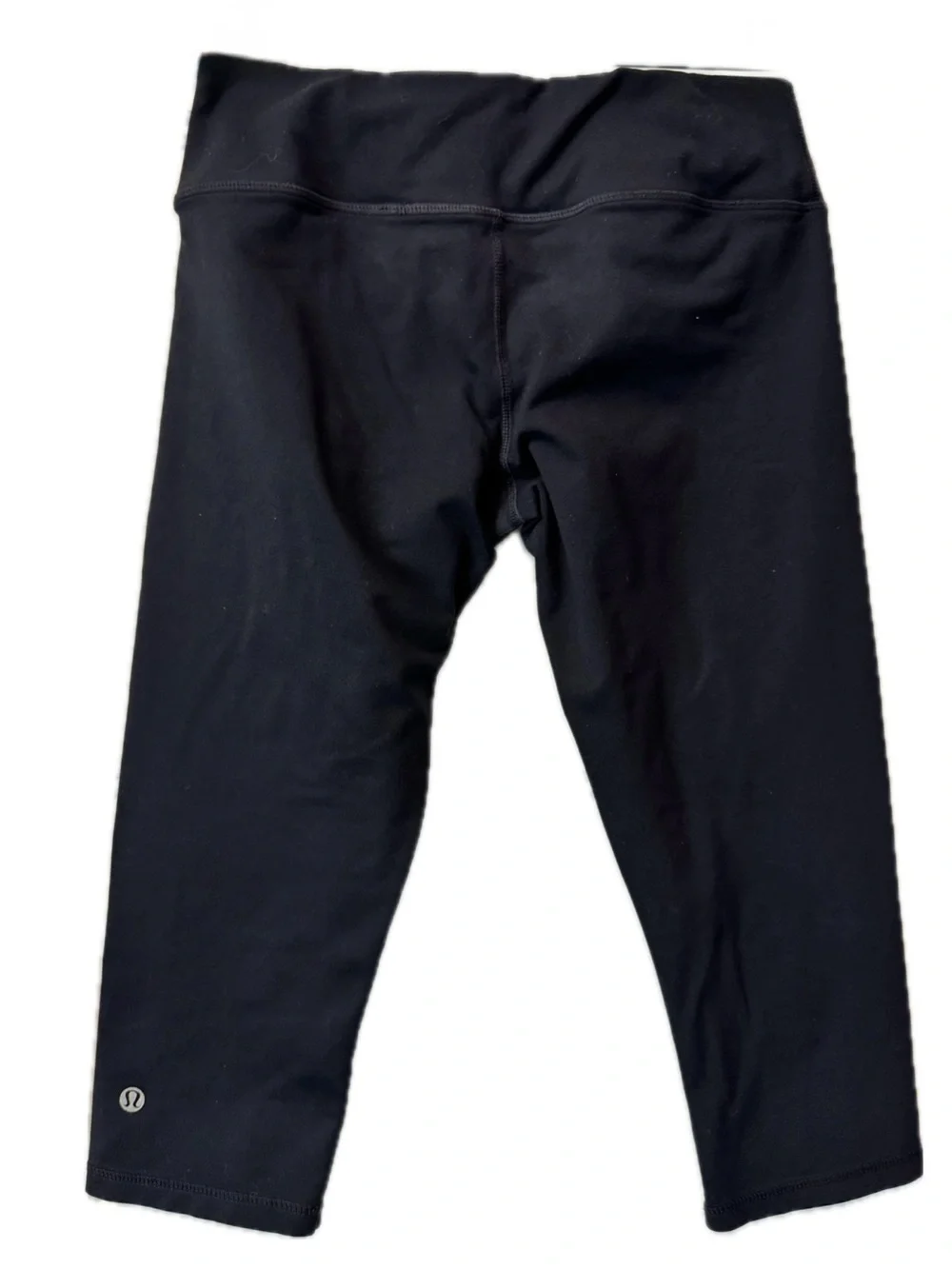 Lululemon Wunder Under Crop Leggings Black Size 6 Yoga Athletic